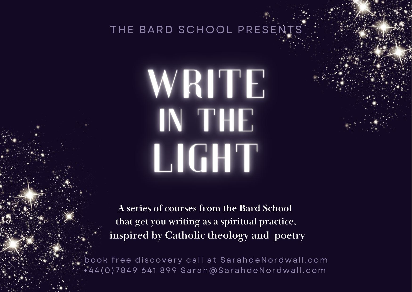 Write in the Light postcard