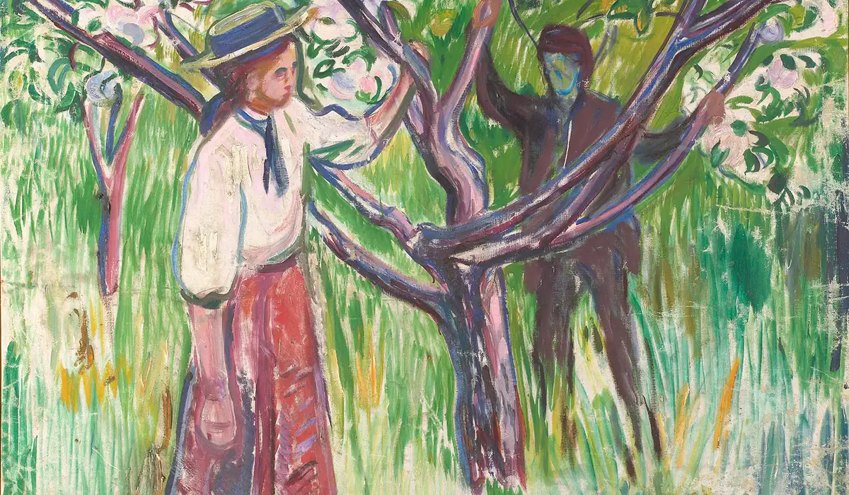 Adam and Eve, painting by Edvard Munch
